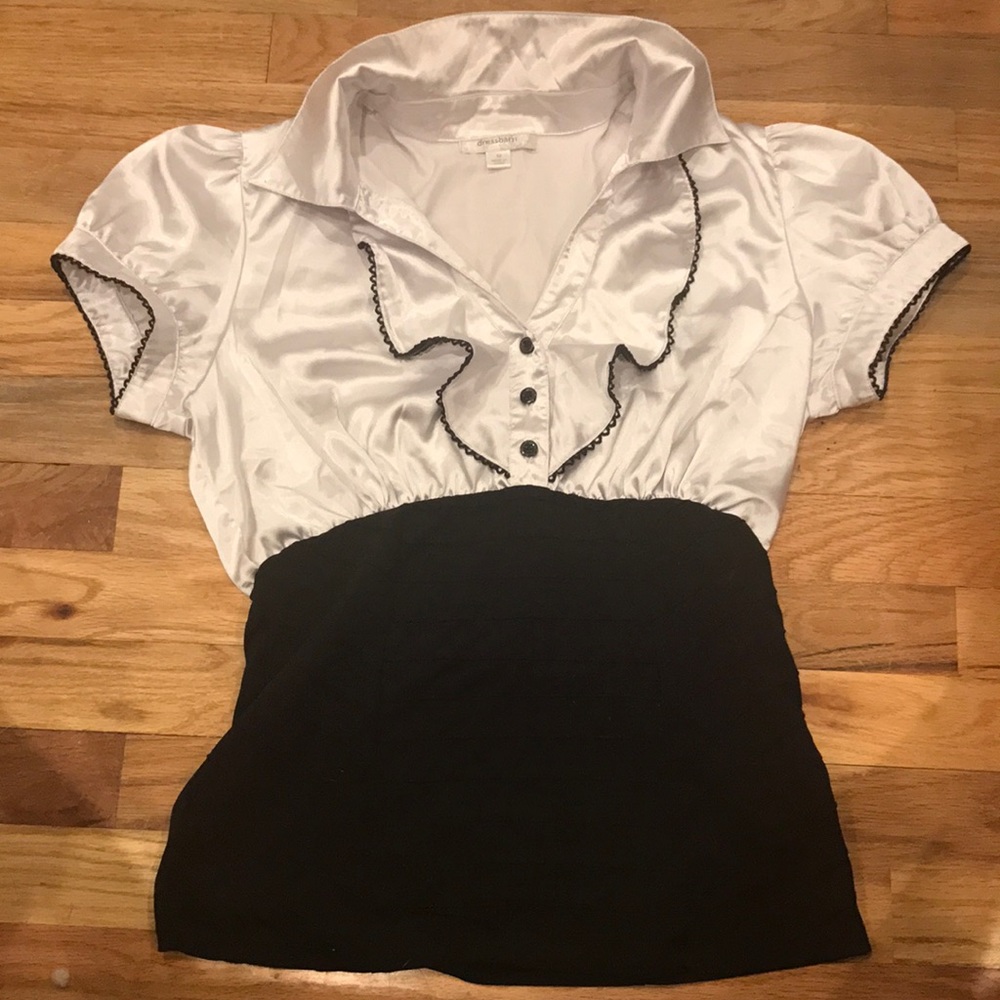 White and Black dress shirt